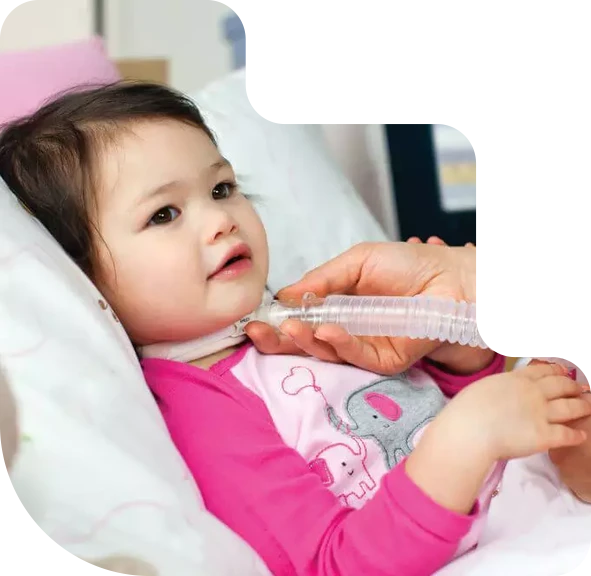 Criança atendida pela Nexa Pediatrics em casa